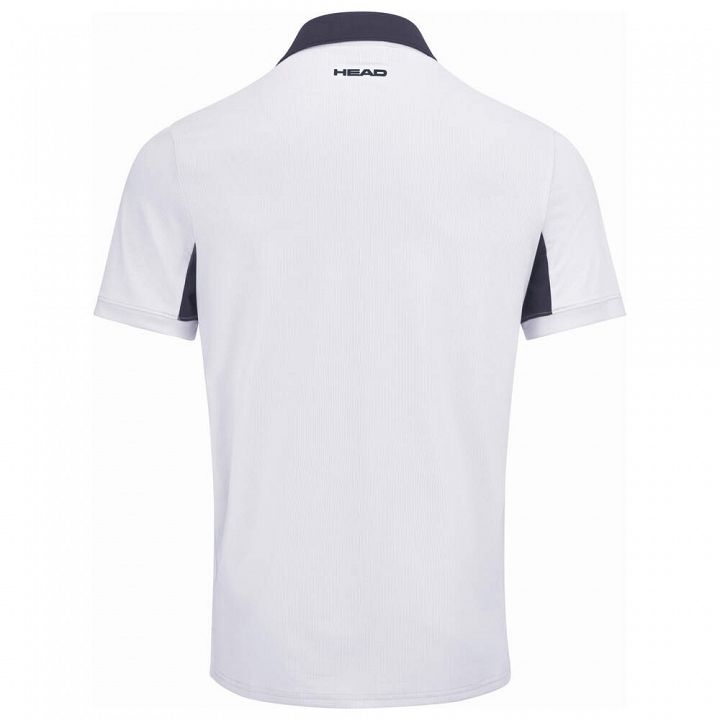 Head Slice Polo Shirt White